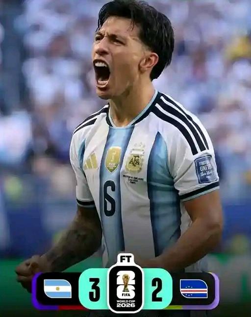 ARGENTINA VENCE CABO VERDE POR 3-2 COM DIFICULDADES E VAI AOS OITAVOS DO MUNDIAL 2026